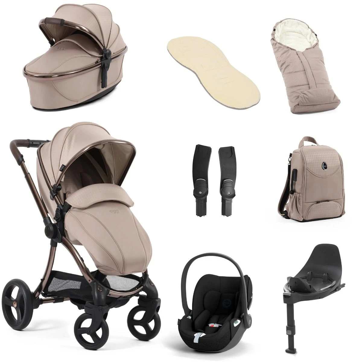 Egg 3 Luxury Cybex Cloud T I-Size Special Edition Travel System Bundle - Houndstooth Almond 3 Egg 3 Luxury Cybex Cloud T I-Size Special Edition Travel System Bundle - Houndstooth Almond