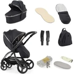 Egg 3 Stroller 9 Piece Snuggle Accessory Bundle - Carbonite