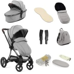 Egg 3 Stroller 9 Piece Snuggle Accessory Bundle - Glacier