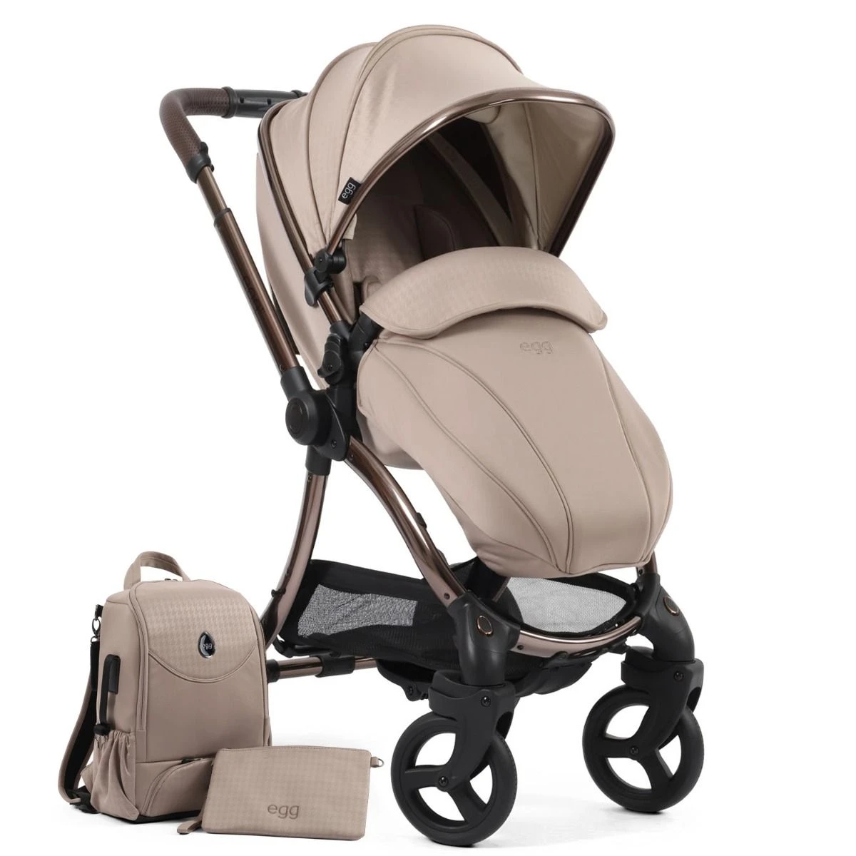 Egg 3 Luxury Maxi-Cosi Pebble 360 I-Size Special Edition Travel System Bundle - Houndstooth Almond 4 Egg 3 Luxury Maxi-Cosi Pebble 360 I-Size Special Edition Travel System Bundle - Houndstooth Almond - Image 2