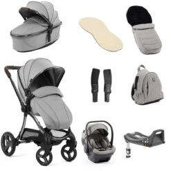 Egg 3 Luxury Shell I-Size Travel System Bundle - Glacier