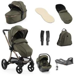 Egg 3 Luxury Shell I-Size Travel System Bundle - Hunter Green