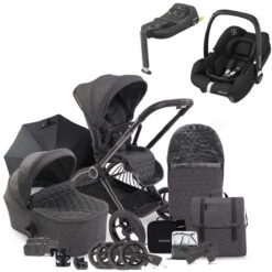 ICandy Core Travel System Bundle With Maxi-Cosi CabrioFix ISize & Base - Dark Grey