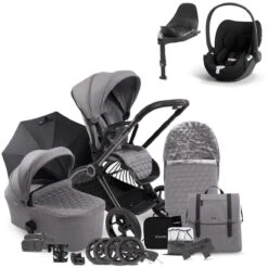 ICandy Core Travel System Bundle With Cybex Cloud T & Base - Light Grey