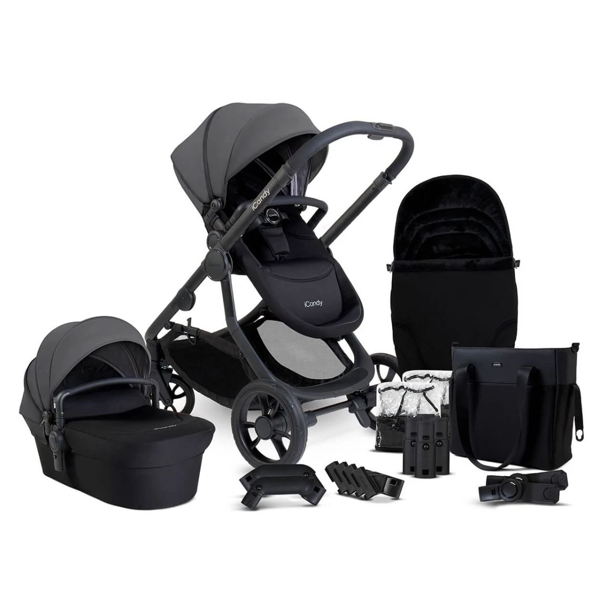 ICandy Orange 4 Pushchair With Complete Accessory Bundle - Fossil 3 ICandy Orange 4 Pushchair With Complete Accessory Bundle - Fossil