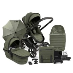ICandy Peach 7 Pushchair Travel System Bundle With Cocoon I-Size Car Seat & Base - Ivy -Baby Products Store icandy peach 7 accessories ivy 1 3