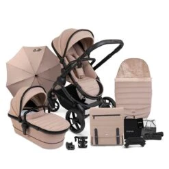 ICandy Peach 7 Pushchair Travel System Bundle With Maxi-Cosi CabrioFix ISize Car Seat & Base - Cookie -Baby Products Store icandy peach 7 accessories jet cookie 1 3