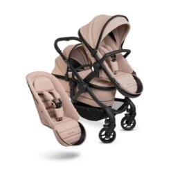 ICandy Peach 7 Double Pushchair Travel System Bundle With Maxi-Cosi Pebble 360 ISize Car Seat & Base - Cookie -Baby Products Store icandy peach 7 accessories jet cookie double 1 3