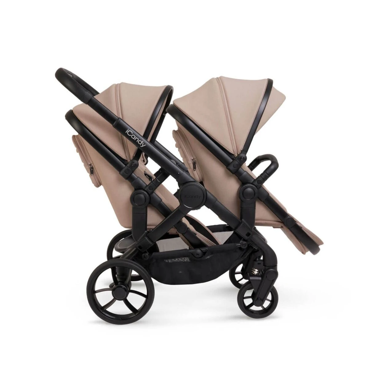 ICandy Peach 7 Twin Pushchair Travel System Bundle With Maxi-Cosi Cabriofix ISize Car Seat & Base - Cookie 7 ICandy Peach 7 Twin Pushchair Travel System Bundle With Maxi-Cosi Cabriofix ISize Car Seat & Base - Cookie - Image 5