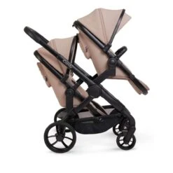 ICandy Peach 7 Double Pushchair Travel System Bundle With Cocoon ISize Car Seat & Base - Cookie -Baby Products Store icandy peach 7 accessories jet cookie double 4 2