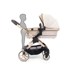 ICandy Peach 7 Pushchair Travel System Bundle With Cybex Cloud T ISize Car Seat & Base - Biscotti -Baby Products Store icandy peach 7 blonde biscotti 3 5