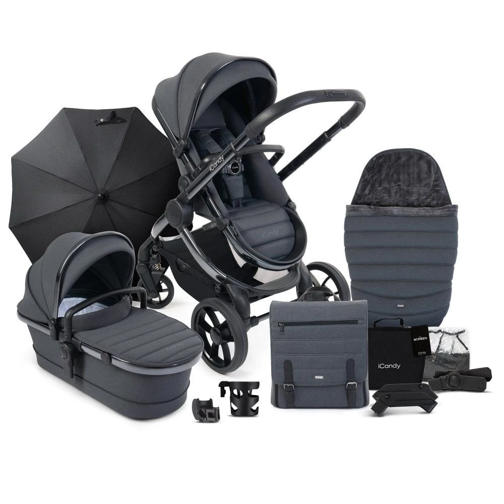 ICandy Peach 7 Complete Pushchair & Accessories Bundle - Dark Grey 3 ICandy Peach 7 Complete Pushchair & Accessories Bundle - Dark Grey