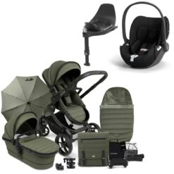 ICandy Peach 7 Pushchair Travel System Bundle With Cybex Cloud T ISize Car Seat & Base - Ivy
