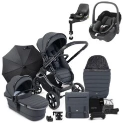 ICandy Peach 7 Pushchair Travel System Bundle With Maxi-Cosi Pebble 360 ISize Car Seat & Base