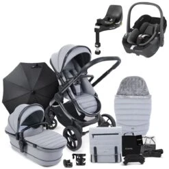 ICandy Peach 7 Pushchair Travel System Bundle With Maxi-Cosi Pebble 360 ISize Car Seat & Base 10 ICandy Peach 7 Pushchair Travel System Bundle With Maxi-Cosi Pebble 360 ISize Car Seat & Base -Baby Products Store icandy peach 7 complete pebble 360 bundle light grey 1 1