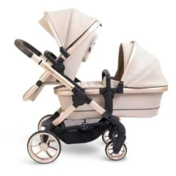 ICandy Peach 7 Double Pushchair Travel System Bundle With Cocoon ISize Car Seat & Base - Biscotti -Baby Products Store icandy peach 7 double biscotti 2 1
