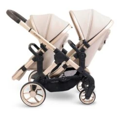 ICandy Peach 7 Twin Pushchair Travel System Bundle With Maxi-Cosi Cabriofix ISize Car Seat & Base - Biscotti -Baby Products Store icandy peach 7 double biscotti 4 7