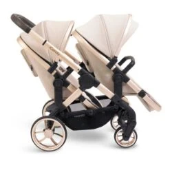 ICandy Peach 7 Double Pushchair Travel System Bundle With Maxi-Cosi Pebble 360 PRO ISize Car Seat & Base - Biscotti -Baby Products Store icandy peach 7 double biscotti 5 4