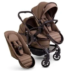 ICandy Peach 7 Double Pushchair Travel System Bundle With Maxi-Cosi Cabriofix I-Size Car Seat & Base - Coco -Baby Products Store icandy peach 7 double coco 1 2