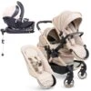 ICandy Peach 7 Double Pushchair Travel System Bundle With Cocoon ISize Car Seat & Base - Biscotti 2 ICandy Peach 7 Double Pushchair Travel System Bundle With Cocoon ISize Car Seat & Base - Biscotti -Baby Products Store icandy peach 7 double cocoon base bundle biscotti