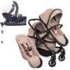 ICandy Peach 7 Double Pushchair Travel System Bundle With Cocoon ISize Car Seat & Base - Cookie -Baby Products Store icandy peach 7 double cocoon base bundle cookie