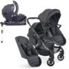 ICandy Peach 7 Double Pushchair Travel System Bundle With Cocoon ISize Car Seat & Base - Dark Grey 2 ICandy Peach 7 Double Pushchair Travel System Bundle With Cocoon ISize Car Seat & Base - Dark Grey -Baby Products Store icandy peach 7 double cocoon base bundle dark grey