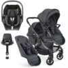 ICandy Peach 7 Double Pushchair Travel System Bundle With Maxi-Cosi Pebble 360 ISize Car Seat & Base - Dark Grey 2 ICandy Peach 7 Double Pushchair Travel System Bundle With Maxi-Cosi Pebble 360 ISize Car Seat & Base - Dark Grey -Baby Products Store icandy peach 7 double pebble 360 base bundle dark grey