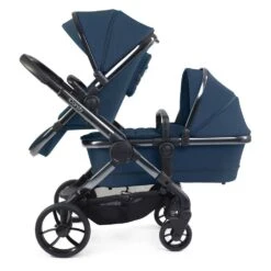ICandy Peach 7 Double Pushchair Travel System Bundle With Maxi-Cosi Cabriofix I-Size Car Seat & Base - Cobalt -Baby Products Store icandy peach 7 double phantom cobalt 2 3