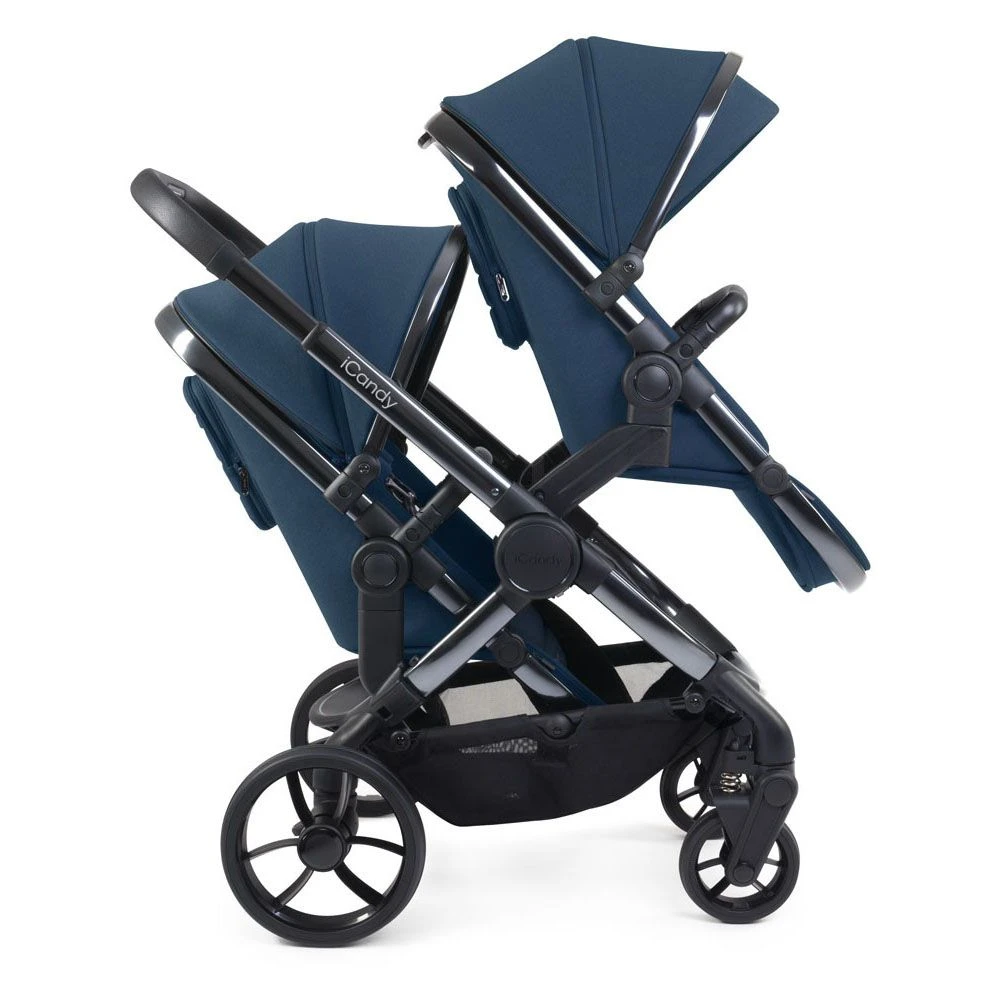 ICandy Peach 7 Twin Pushchair Travel System Bundle With Maxi-Cosi Cabriofix ISize Car Seat & Base - Cobalt 8 ICandy Peach 7 Twin Pushchair Travel System Bundle With Maxi-Cosi Cabriofix ISize Car Seat & Base - Cobalt - Image 6