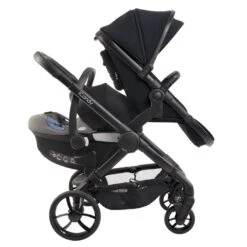 ICandy Peach 7 Double Pushchair Travel System Bundle With Maxi-Cosi Pebble 360 ISize Car Seat & Base - Black Edition -Baby Products Store icandy peach 7 double pushchair black edition 3 2