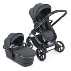 ICandy Peach 7 Pushchair Travel System Bundle With Maxi-Cosi Pebble 360 ISize Car Seat & Base - Dark Grey -Baby Products Store icandy peach 7 pram pushchair dark grey 1 5