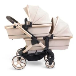ICandy Peach 7 Twin Cybex Cloud T Travel System Bundle - Biscotti -Baby Products Store icandy peach 7 twin biscotti 2 5