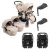 ICandy Peach 7 Twin Pushchair Travel System Bundle With Maxi-Cosi Cabriofix ISize Car Seat & Base - Biscotti 2 ICandy Peach 7 Twin Pushchair Travel System Bundle With Maxi-Cosi Cabriofix ISize Car Seat & Base - Biscotti -Baby Products Store icandy peach 7 twin cabriofix isize base bundle biscotti