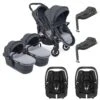 ICandy Peach 7 Twin Pushchair Travel System Bundle With Maxi-Cosi Cabriofix ISize Car Seat & Base - Truffle 2 ICandy Peach 7 Twin Pushchair Travel System Bundle With Maxi-Cosi Cabriofix ISize Car Seat & Base - Truffle -Baby Products Store icandy peach 7 twin cabriofix isize base bundle truffle