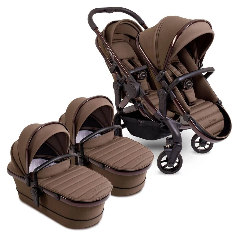 ICandy Peach 7 Twin Cybex Cloud T Travel System Bundle - Coco 4 ICandy Peach 7 Twin Cybex Cloud T Travel System Bundle - Coco - Image 2
