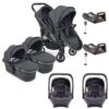 ICandy Peach 7 Twin Pushchair Travel System Bundle With Cocoon ISize Car Seat & Base - Dark Grey -Baby Products Store icandy peach 7 twin cocoon base bundle dark grey