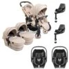 ICandy Peach 7 Twin Pushchair Travel System Bundle With Maxi-Cosi Pebble 360 ISize Car Seat & Base - Biscotti -Baby Products Store icandy peach 7 twin pebble 360 base bundle biscotti