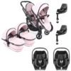 ICandy Peach 7 Twin Pushchair Travel System Bundle With Maxi-Cosi Pebble 360 ISize Car Seat & Base - Blush 2 ICandy Peach 7 Twin Pushchair Travel System Bundle With Maxi-Cosi Pebble 360 ISize Car Seat & Base - Blush -Baby Products Store icandy peach 7 twin pebble 360 base bundle blush