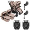 ICandy Peach 7 Twin Pushchair Travel System Bundle With Maxi-Cosi Pebble 360 ISize Car Seat & Base - Cookie -Baby Products Store icandy peach 7 twin pebble 360 base bundle cookie