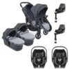 ICandy Peach 7 Twin Pushchair Travel System Bundle With Maxi-Cosi Pebble 360 ISize Car Seat & Base - Truffle -Baby Products Store icandy peach 7 twin pebble 360 base bundle truffle