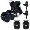 ICandy Peach 7 Twin Pushchair Travel System Bundle With Maxi-Cosi Pebble 360 PRO ISize Car Seat & Base - Black Edition 1 ICandy Peach 7 Twin Pushchair Travel System Bundle With Maxi-Cosi Pebble 360 PRO ISize Car Seat & Base - Black Edition -Baby Products Store icandy peach 7 twin pebble 360 pro base bundle black
