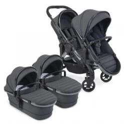 ICandy Peach 7 Twin Pushchair - Dark Grey