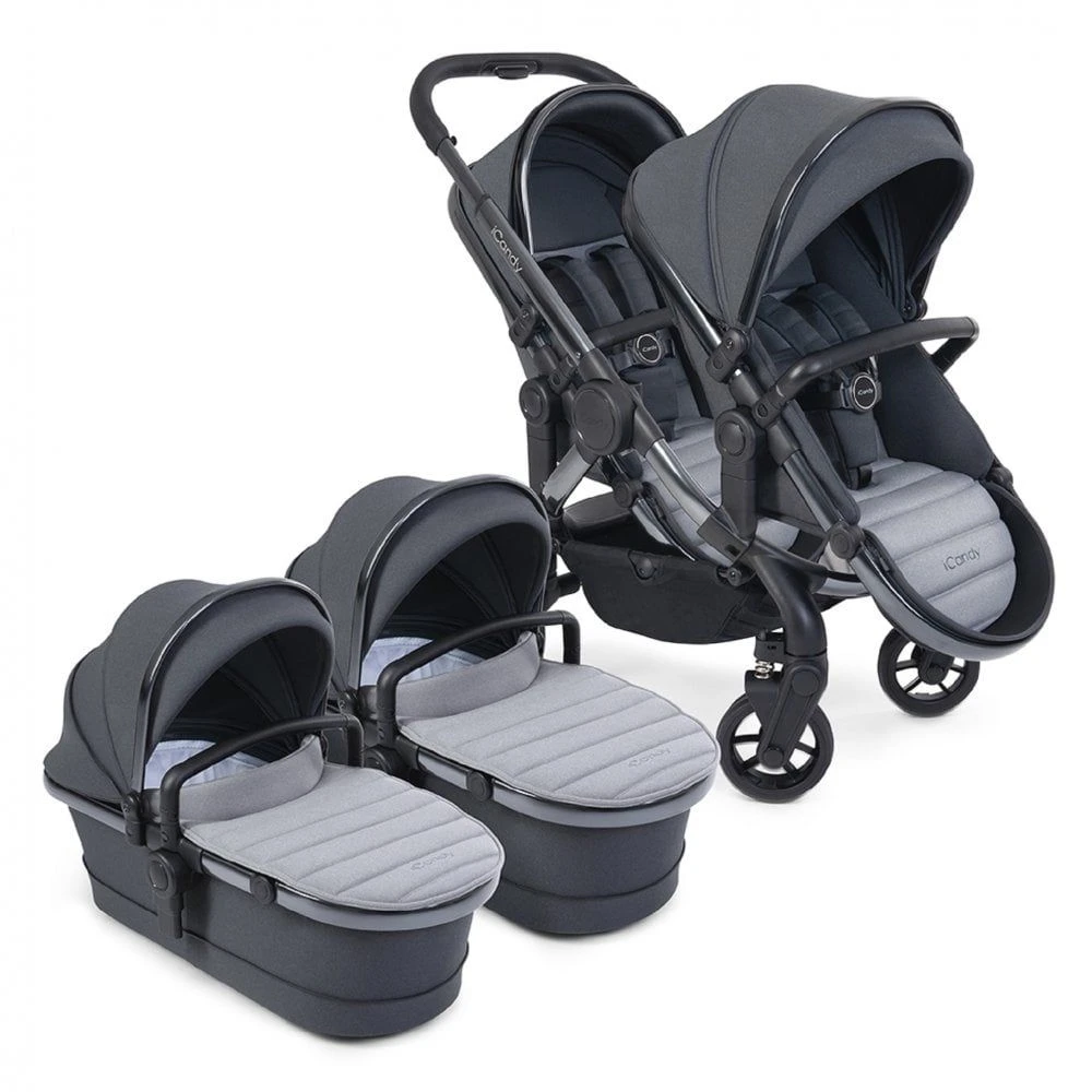 ICandy Peach 7 Twin Pushchair - Truffle 3 ICandy Peach 7 Twin Pushchair - Truffle