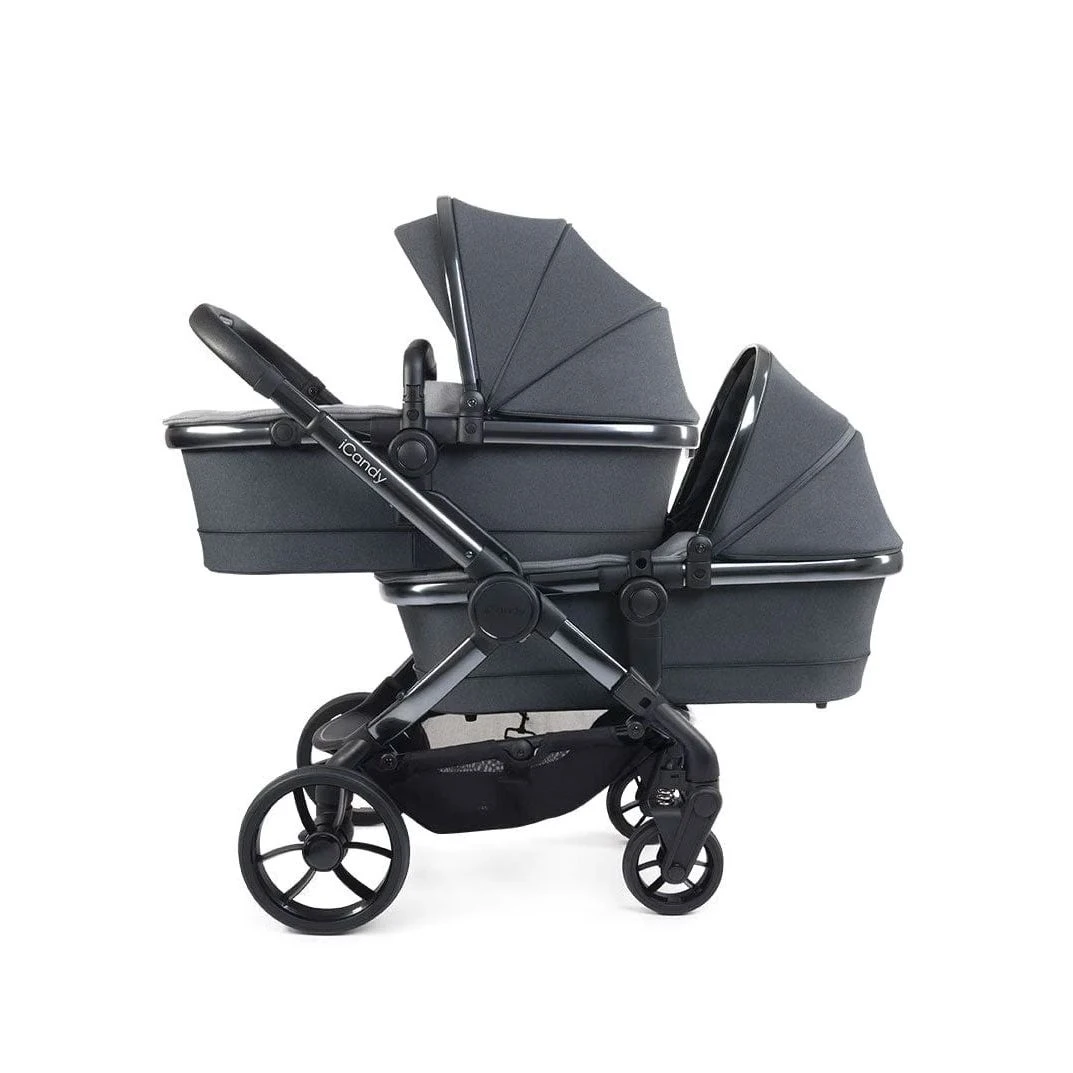 ICandy Peach 7 Twin Pushchair - Truffle 4 ICandy Peach 7 Twin Pushchair - Truffle - Image 2