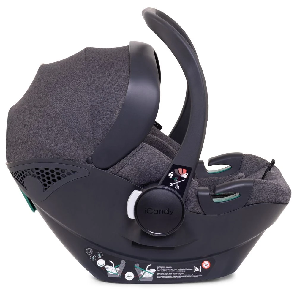 ICandy Peach 7 Twin Pushchair Travel System Bundle With Cocoon ISize Car Seat & Base - Truffle 5 ICandy Peach 7 Twin Pushchair Travel System Bundle With Cocoon ISize Car Seat & Base - Truffle - Image 3