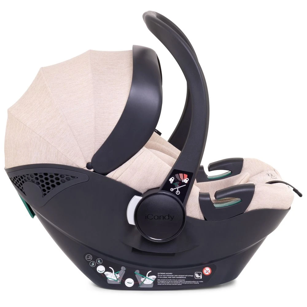 ICandy Peach 7 Twin Pushchair Travel System Bundle With Cocoon ISize Car Seat & Base - Cookie 9 ICandy Peach 7 Twin Pushchair Travel System Bundle With Cocoon ISize Car Seat & Base - Cookie - Image 7