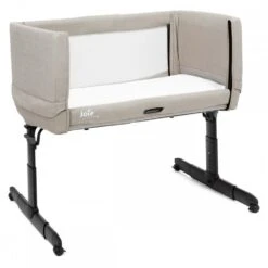 Joie Roomie Go Bedside Crib - Clay -Baby Products Store joie roomie go clay 2