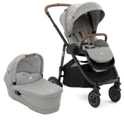 Joie Versatrax With Ramble XL Carrycot - Pebble