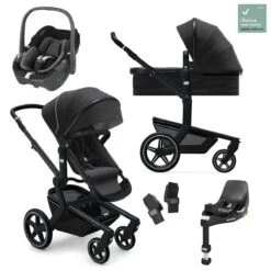 Joolz Day+ Travel System With Maxi-Cosi Pebble 360 & Base - Brilliant Black