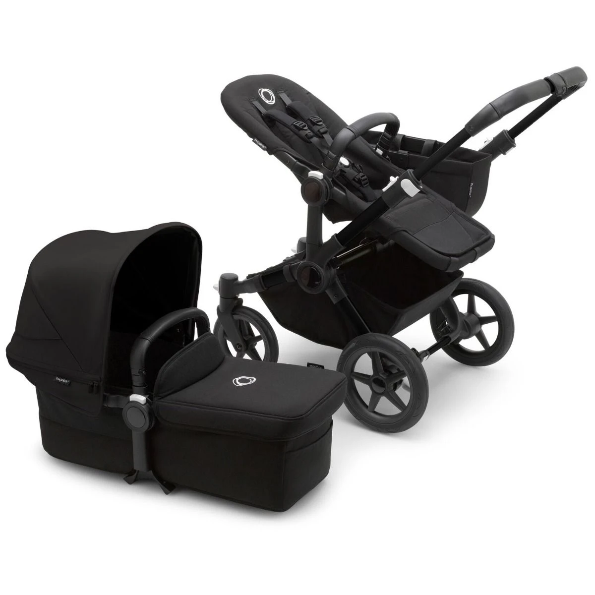 Bugaboo Donkey 5 Mono Pushchair - Midnight Black Canopy 3 Bugaboo Donkey 5 Mono Pushchair - Midnight Black Canopy